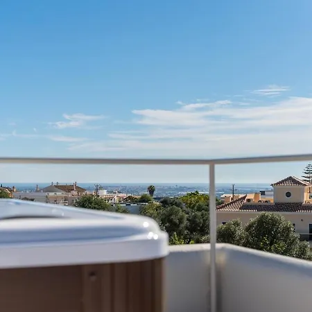 New - Rooftop Jacuzzi & Sunset Views וילה Santa Bárbara de Nexe